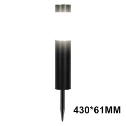 Solar garden light - stainless steel ground pillar - tubeSolar lighting