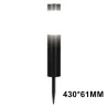 Solar garden light - stainless steel ground pillar - tubeSolar lighting