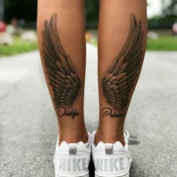 Tymczasowy tatuaż - naklejka - anielskie skrzydła - 2 sztukiNaklejki