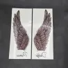 Tatouage temporaire - autocollant - ailes d'ange - 2 pièces