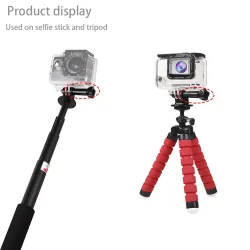 Adaptateur de montage pour trépied - bouton - vis à oreilles longue - pour GoPro