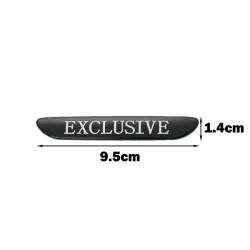 Emblemat na samochód - metalowa naklejka - EXCLUSIVENaklejki