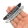 Emblemat na samochód - metalowa naklejka - EXCLUSIVENaklejki