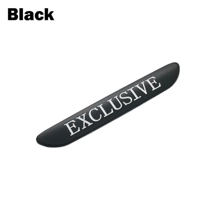 Emblemat na samochód - metalowa naklejka - EXCLUSIVENaklejki
