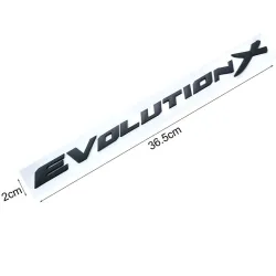 Dekoracyjny emblemat na samochód - plastikowa naklejka - litery Evolution XNaklejki