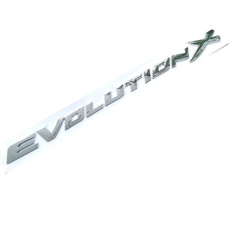 Emblema decorativo do carro - adesivo de plástico - letras Evolution X