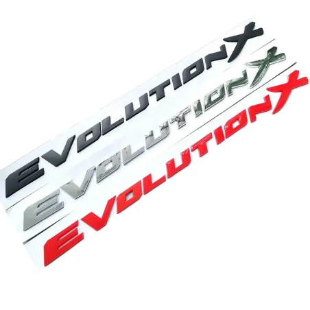 PegatinasEmblema decorativo para coche - Adhesivo de plástico - Letras Evolution X