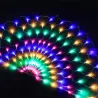 Rede de pavão colorida - cordão de luzes LED - 3 M