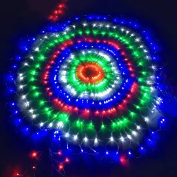 Colorful peacock net - string LED lights - 3 MChristmas