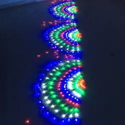 Colorful peacock net - string LED lights - 3 MChristmas