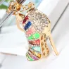 Crystal high heel pump shoe - keychainKeyrings