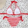 Sexy striped bikini setBeachwear