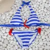 Sexy striped bikini setBeachwear