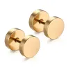 Rund håndvægt - øreringe i rustfrit stål