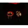 AretesPendientes aros pequeños - con circonitas - acero inoxidable