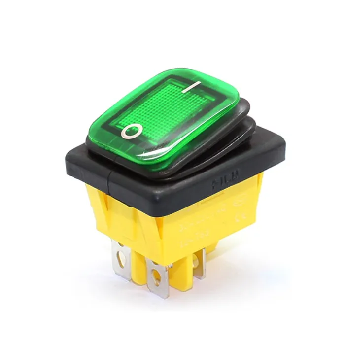 4-poliger DPST – T85 – Auto-/Boot-Kippschalter – Wippschalter mit LED – wasserdicht