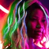 Cheveux brillants - épingle à cheveux avec des cordes LED lumineuses colorées