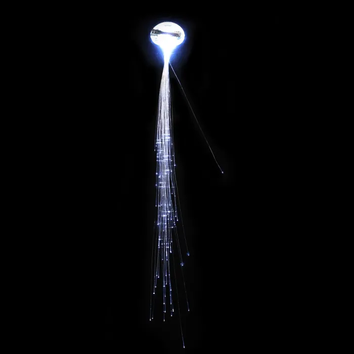 Cheveux brillants - épingle à cheveux avec des cordes LED lumineuses colorées