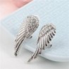 Kolczyki w stylu vintage - kryształowe skrzydła aniołaKolczyki
