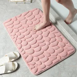 Tapis de bain doux - antidérapant - design en relief