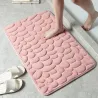 Tapis de bain doux - antidérapant - design en relief