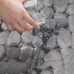 Tapis de bain doux - antidérapant - design en relief