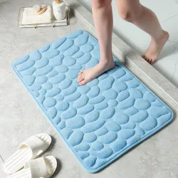 Tapis de bain doux - antidérapant - design en relief