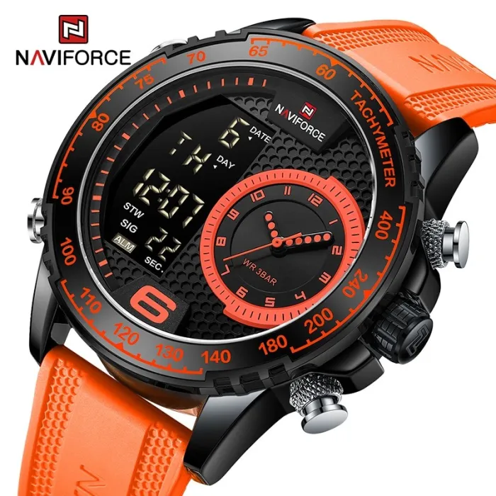 NAVIFORCE - sotilasurheilukello - Kvartsi - LCD - valoisa - vedenpitävä