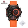 NAVIFORCE - militær sportsklokke - Quartz - LCD - lysende - vanntett