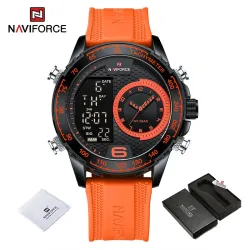 NAVIFORCE - militær sportsklokke - Quartz - LCD - lysende - vanntett