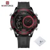 NAVIFORCE - montre de sport militaire - Quartz - LCD - lumineuse - étanche