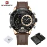 NAVIFORCE - militær sportsklokke - Quartz - LCD - lysende - vanntett