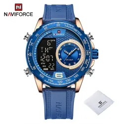 NAVIFORCE - militær sportsklokke - Quartz - LCD - lysende - vanntett