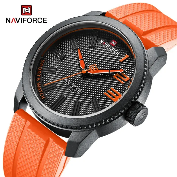 NAVIFORCE - sports Quartz-klokke - vanntett - silikonrem - vanntett