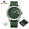 NAVIFORCE - montre de sport à quartz - étanche - bracelet en silicone - étanche
