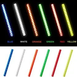 Speichenlichter für Fahrradräder – reflektierende Röhren – 12 Stück