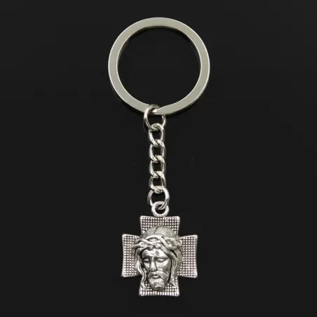 Cross with Jesus - metal keychainKeyrings