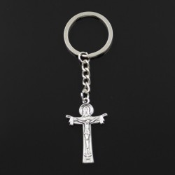 Jeesus ristillä - metallinen avaimenperä