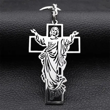 Jesus / kors - metal nøglering