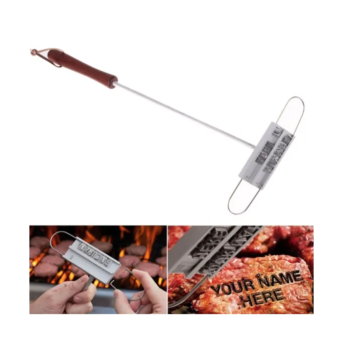 BBQ - żelazo do znakowania mięsa z wymiennymi literamiGrill - BBQ