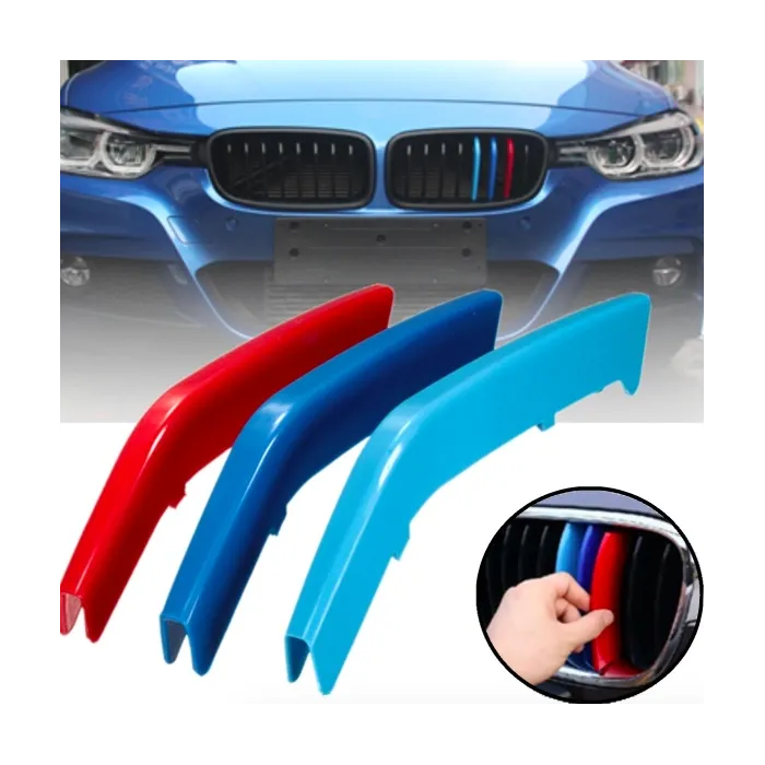 Caches calandres - pour BMW Série 3 F30 - Style M - 3 pièces