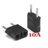 US flat plug to EU round plug - adapter - travel plugPlugs