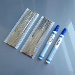 20 meters tabbing tab wire - 2 meters PV ribbon bus wire - 951 soldering rosin flux penSolar