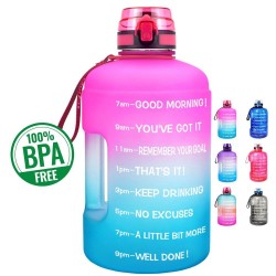 Garrafa de água - com marcações de tempo - motivação para beber água - rede filtrante - infusão de frutas - sem BPA