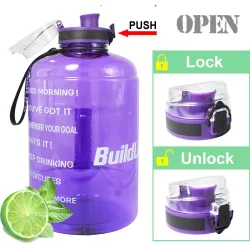 Botellas de aguaBotella de agua - con marcas de tiempo - motivación para beber agua - red de filtro - infusión de frutas - si...