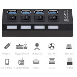 HUB 4-portowy - USB 3.0 - rozdzielaczHuby
