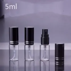 Parfümbehälter - leere Glasflasche - mit Zerstäuber - 5 ml / 10 ml / 15 ml - 100 Stück