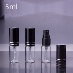 Pojemnik na perfumy - pusta szklana butelka - z atomizerem - 5ml / 10 ml / 15 ml - 100 sztukPerfumy