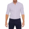 Elegant skjorte med lange ærmer - med lynlås/knapper - slim fit