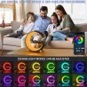 LED nattlys - RGB - USB - vekkerklokke / høyttaler / APP-kontroll